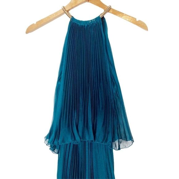 Xscape | Pleated Chiffon Blouson Dress - Picture 3 of 10